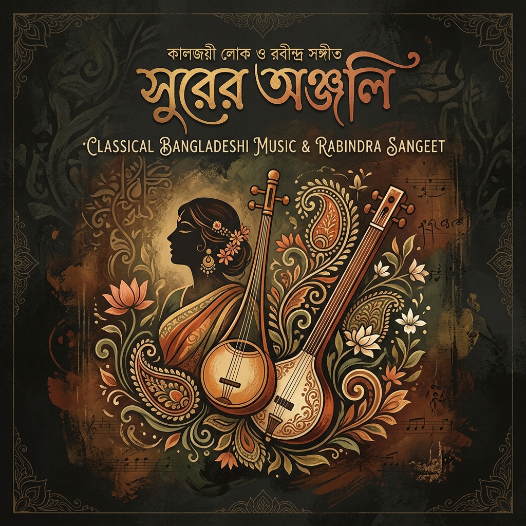 Listening to classical Bangladeshi folk music